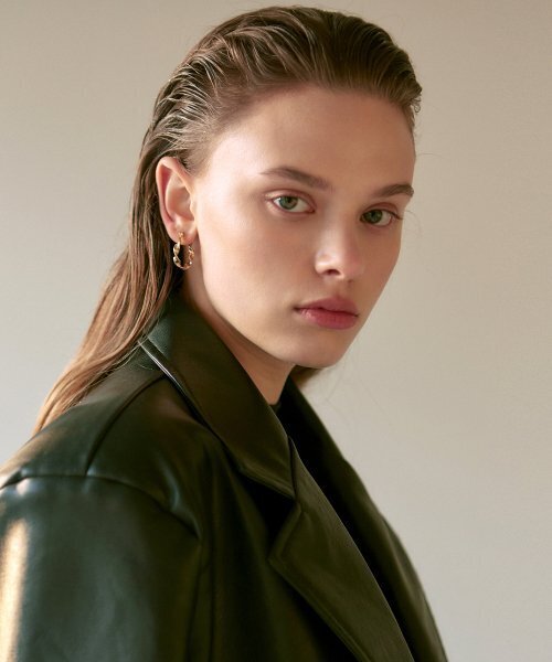 NICK&NICOLE(ニックアンドニコール)の「MANISH FAKE LEATHER JACKET_BLACK(ライダースジャケット・レディース・その他・FREE)」の2枚目の写真