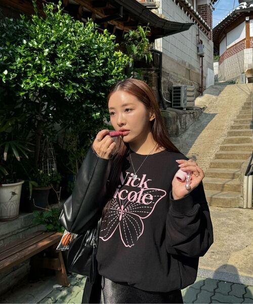 NICK&NICOLE(ニックアンドニコール)の「MANISH FAKE LEATHER JACKET_BLACK(ライダースジャケット・レディース・その他・FREE)」の5枚目の写真