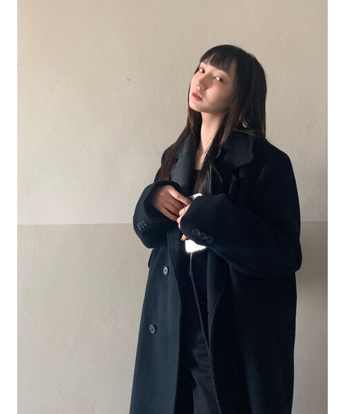 NICK&NICOLE(ニックアンドニコール)の「MANISH FAKE LEATHER JACKET_BLACK(ライダースジャケット・レディース・その他・FREE)」の9枚目の写真