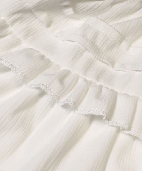 coca（coca）（コカ）の「キッズ　フリルティアードスカート（スカート・キッズ・ブラック/ホワイト・150/140/130/120）」の17枚目の写真