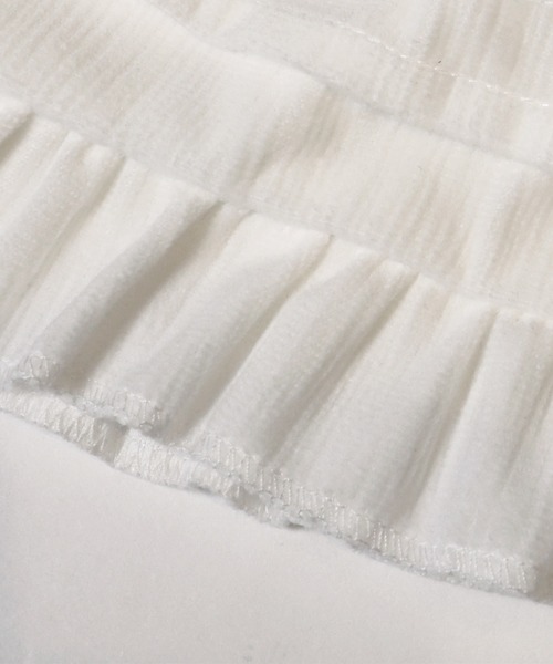 coca（coca）（コカ）の「キッズ　フリルティアードスカート（スカート・キッズ・ブラック/ホワイト・150/140/130/120）」の18枚目の写真