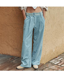 BITTERCELLS（ビターセルズ）の「Demi Pintuck Wide Pants - Blue（その他パンツ）」