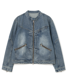 Millo Archive（ミロ アーカイブ）の「デニムバイカージャケット [ヴィンテージブルー]（デニムジャケット）」