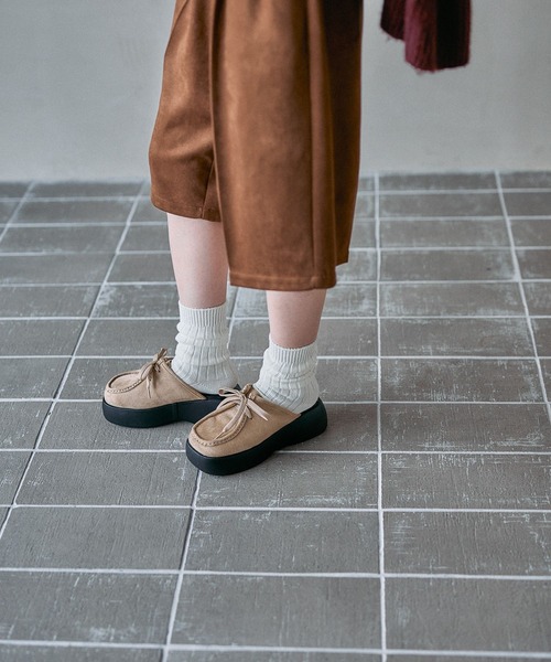 LEPSIM（レプシィム）の「モカシンサボ　603704（その他シューズ・レディース・ブラック/ベージュ・LARGE/MEDIUM）」の5枚目の写真