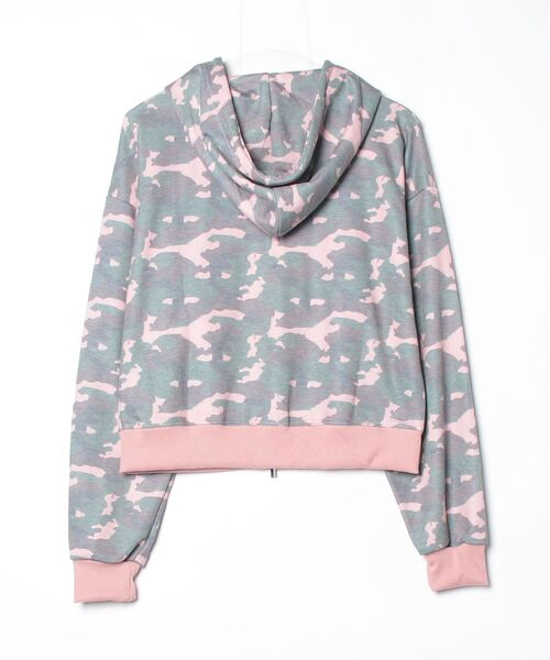 .KOM(ドットコム)の「A'GEM/9 × .kom 『.KOM/ドットケーオーエム』Camouflage Zip-Up Hoodie /カモフラ柄ジップパーカー(パーカー・レディース・ピンク/グレー・FREE)」の10枚目の写真