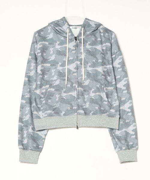 .KOM(ドットコム)の「A'GEM/9 × .kom 『.KOM/ドットケーオーエム』Camouflage Zip-Up Hoodie /カモフラ柄ジップパーカー(パーカー・レディース・ピンク/グレー・FREE)」の11枚目の写真