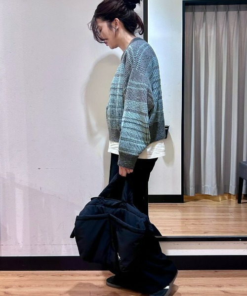 HONEYSUCKLE ROSE】グラデーションミックスセーター (立体感/オーバー