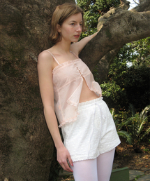 SINOON（シヌーン）の「Layered Frill Blouse (Light Pink)（シャツ/ブラウス・レディース）」