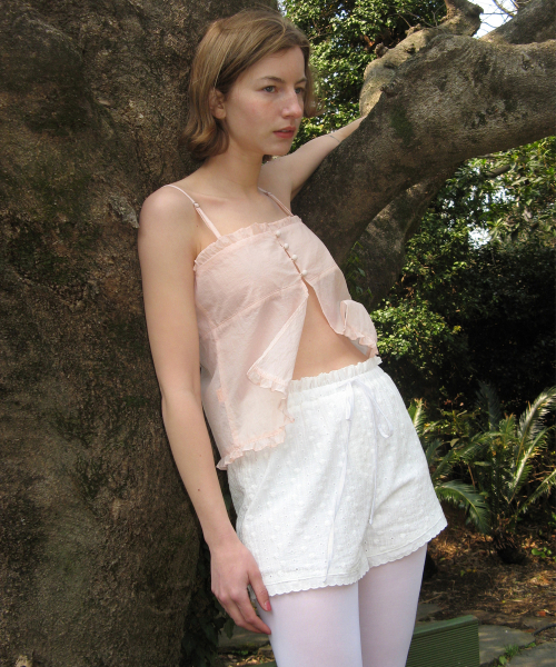 Layered Frill Blouse (Light Pink)
