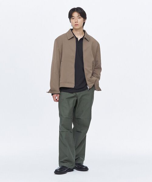 MUSINSA STANDARD（ムシンサスタンダード）の「ホワイトサテンパラシュートパンツ[カーキ]（その他パンツ・メンズ・その他・34/36/38/40/42/26/27/28/29/30/31/32/33）」の11枚目の写真
