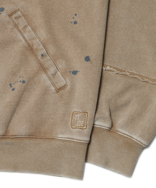 NOMANUAL(NOMANUAL)の「DETACHED PATCH HOODED ZIP-UP - WASHED BROWN(パーカー・レディース・その他・SMALL/MEDIUM/LARGE)」の7枚目の写真