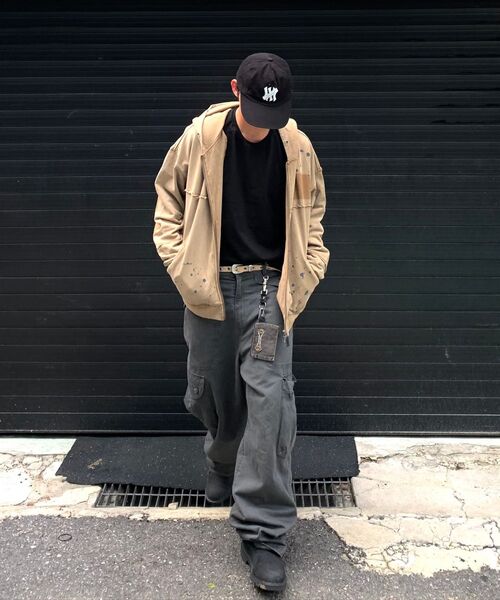 NOMANUAL(NOMANUAL)の「DETACHED PATCH HOODED ZIP-UP - WASHED BROWN(パーカー・レディース・その他・SMALL/MEDIUM/LARGE)」の10枚目の写真