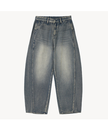 VTWO（ブイツー）の「カーブドデニムジーンズ (ブルー)（デニムパンツ）」