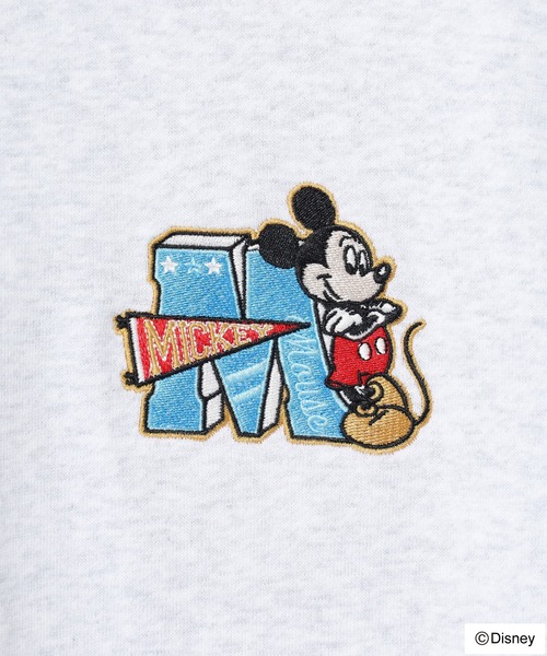 ATELANE(アテレーン)の「DISNEY ミッキー/グーフィー/ドナルドワンポイント刺繍スウェット(スウェット・メンズ・ホワイト/ブラック/ネイビー・XL/L/M)」の13枚目の写真