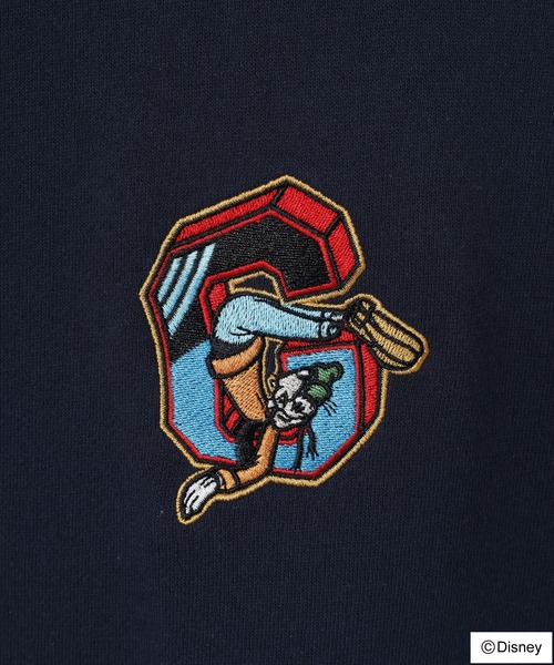 ATELANE(アテレーン)の「DISNEY ミッキー/グーフィー/ドナルドワンポイント刺繍スウェット(スウェット・メンズ・ホワイト/ブラック/ネイビー・XL/L/M)」の19枚目の写真