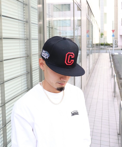 UP START（アップスタート）の「ベースボールキャップ 平ツバ 帽子 ストリート(BDS)（キャップ・レディース・ホワイト/ブラック/ネイビー・FREE）」の2枚目の写真