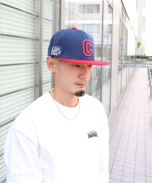 UP START（アップスタート）の「ベースボールキャップ 平ツバ 帽子 ストリート(BDS)（キャップ・レディース・ホワイト/ブラック/ネイビー・FREE）」の7枚目の写真