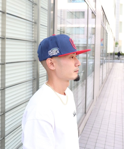 UP START（アップスタート）の「ベースボールキャップ 平ツバ 帽子 ストリート(BDS)（キャップ・レディース・ホワイト/ブラック/ネイビー・FREE）」の8枚目の写真