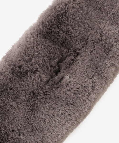 MACKINTOSH LONDON（マッキントッシュ ロンドン）の「ファーマフラー（マフラー・レディース・ベージュ/グレー系その他・FREE）」の4枚目の写真