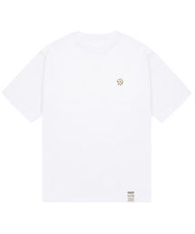 [UNISEX-24]ドローイングフラワー半袖Tシャツ_ホワイト