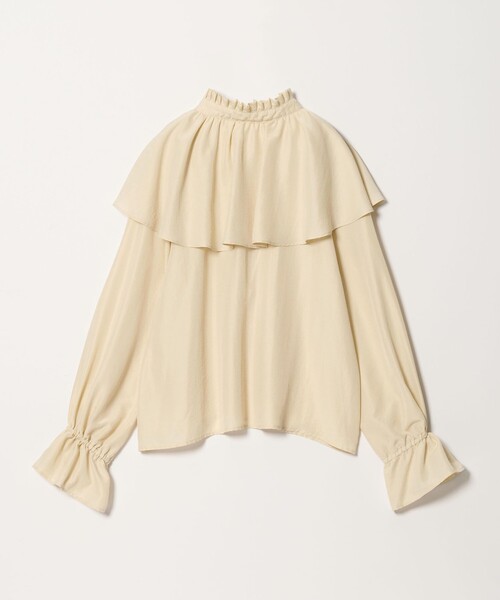 EMMEL REFINES（エメルリファインズ）の「＜EMMEL REFINES＞EM フィブリルサテン ネックタック フリル ブラウス（シャツ/ブラウス・レディース・クリーム・FREE）」の10枚目の写真
