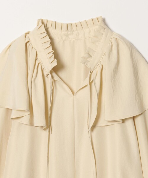 EMMEL REFINES（エメルリファインズ）の「＜EMMEL REFINES＞EM フィブリルサテン ネックタック フリル ブラウス（シャツ/ブラウス・レディース・クリーム・FREE）」の12枚目の写真