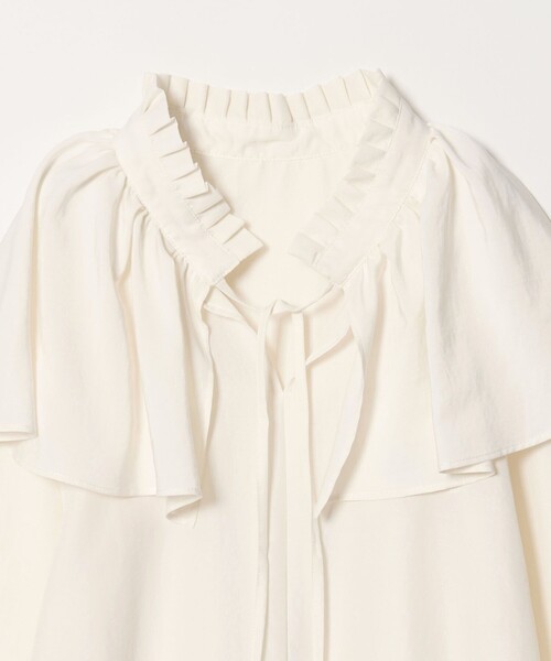 EMMEL REFINES（エメルリファインズ）の「＜EMMEL REFINES＞EM フィブリルサテン ネックタック フリル ブラウス（シャツ/ブラウス・レディース・クリーム・FREE）」の18枚目の写真