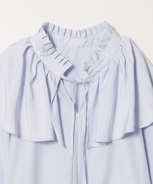 EMMEL REFINES（エメルリファインズ）の「＜EMMEL REFINES＞EM フィブリルサテン ネックタック フリル ブラウス（シャツ/ブラウス・レディース・クリーム・FREE）」の21枚目の写真