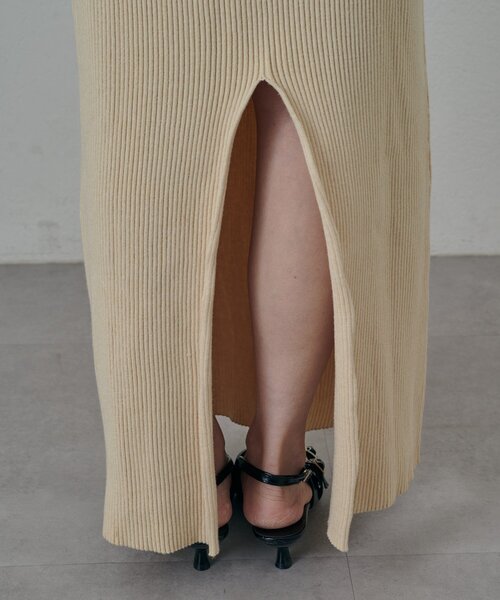 mline（エムライン）の「[mline]アイカットニットワンピース（ワンピース・レディース・ダークブラウン/イエロー/アイボリー・FREE）」の11枚目の写真