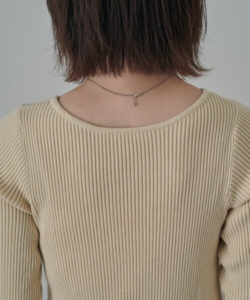 mline（エムライン）の「[mline]アイカットニットワンピース（ワンピース・レディース・ダークブラウン/イエロー/アイボリー・FREE）」の10枚目の写真