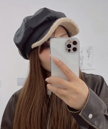 WEGO（ウィゴー）の「WEGO/ファーデザインPUキャスケット（キャスケット）」