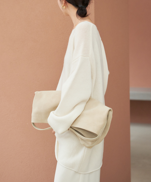 plage(プラージュ)の「《追加》WOOL CASHMERE SOFT TUNIC ニット(ニット/セーター・レディース・チャコールグレー/ホワイト・FREE)」の20枚目の写真