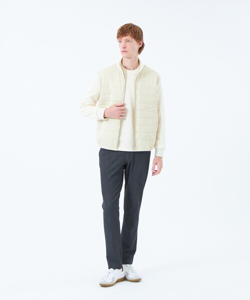 MACKINTOSH PHILOSOPHY（ﾏｯｷﾝﾄｯｼｭ ﾌｨﾛｿﾌｨｰ）の「エアロゲルキルト×ブリスター　コンビジップアップ（ブルゾン・メンズ・オフホワイト/ブラック・38/40）」の12枚目の写真
