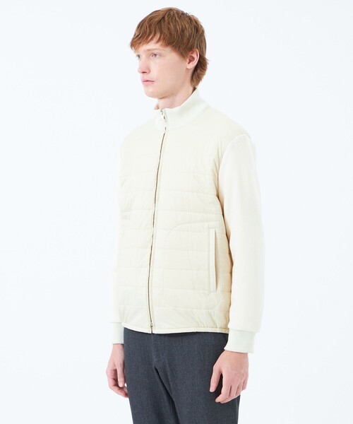 MACKINTOSH PHILOSOPHY（ﾏｯｷﾝﾄｯｼｭ ﾌｨﾛｿﾌｨｰ）の「エアロゲルキルト×ブリスター　コンビジップアップ（ブルゾン・メンズ・オフホワイト/ブラック・38/40）」の10枚目の写真