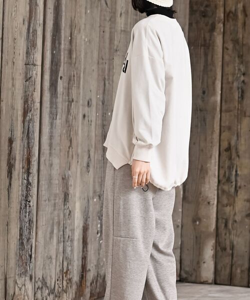 rps（アールピーエス）の「Ｄｏｎ’ｔ ｆａｌｌキャット裏毛プルオーバー（スウェット・レディース・アイボリー/杢グレー/チャコールグレー・フリー）」の7枚目の写真