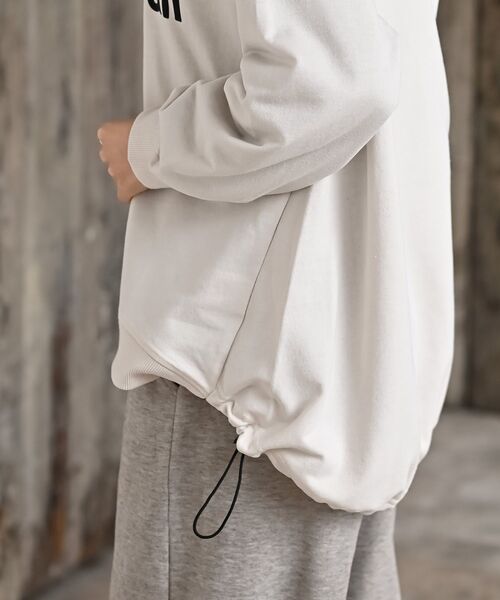 rps（アールピーエス）の「Ｄｏｎ’ｔ ｆａｌｌキャット裏毛プルオーバー（スウェット・レディース・アイボリー/杢グレー/チャコールグレー・フリー）」の13枚目の写真