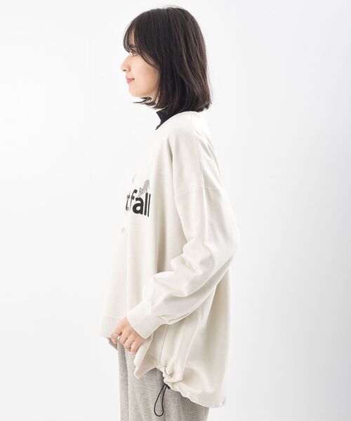 rps（アールピーエス）の「Ｄｏｎ’ｔ ｆａｌｌキャット裏毛プルオーバー（スウェット・レディース・アイボリー/杢グレー/チャコールグレー・フリー）」の4枚目の写真