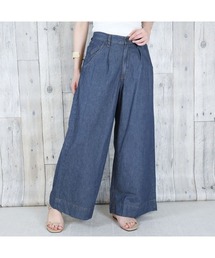 6.5oz ライトオンスデニムワイドパンツ コットン100%