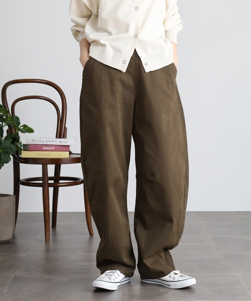 atONE(アットワン)の「ストレッチツイルカーブパンツ(その他パンツ・レディース・ベージュ/カーキ/ブラック・3L/M/L/4L/LL)」の18枚目の写真