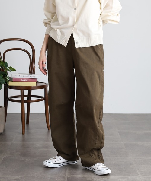atONE(アットワン)の「ストレッチツイルカーブパンツ(その他パンツ・レディース・ベージュ/カーキ/ブラック・3L/M/L/4L/LL)」の19枚目の写真