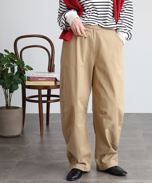 atONE(アットワン)の「ストレッチツイルカーブパンツ(その他パンツ・レディース・ベージュ/カーキ/ブラック・3L/M/L/4L/LL)」の13枚目の写真