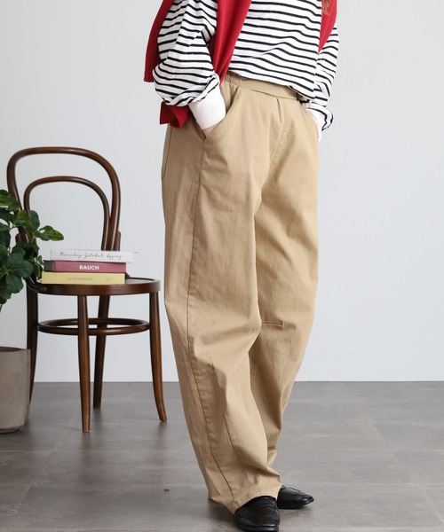 atONE(アットワン)の「ストレッチツイルカーブパンツ(その他パンツ・レディース・ベージュ/カーキ/ブラック・3L/M/L/4L/LL)」の14枚目の写真