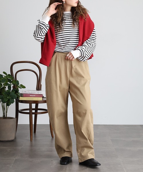 atONE(アットワン)の「ストレッチツイルカーブパンツ(その他パンツ・レディース・ベージュ/カーキ/ブラック・3L/M/L/4L/LL)」の17枚目の写真