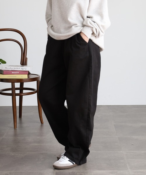 atONE(アットワン)の「ストレッチツイルカーブパンツ(その他パンツ・レディース・ベージュ/カーキ/ブラック・3L/M/L/4L/LL)」の4枚目の写真