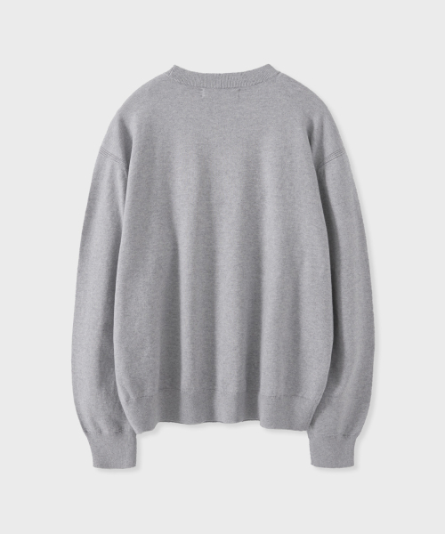 LEIRE（ルアール）の「コットンカシミヤクルーネックニット[グレー]（ニット/セーター・レディース・その他・MEDIUM/LARGE/X-LARGE）」の2枚目の写真