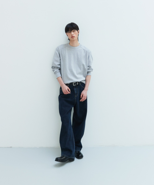 LEIRE（ルアール）の「コットンカシミヤクルーネックニット[グレー]（ニット/セーター・レディース・その他・MEDIUM/LARGE/X-LARGE）」の3枚目の写真