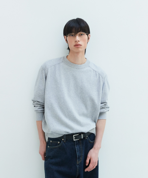 LEIRE（ルアール）の「コットンカシミヤクルーネックニット[グレー]（ニット/セーター・レディース・その他・MEDIUM/LARGE/X-LARGE）」の5枚目の写真