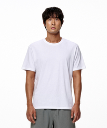 アスリットスタンダードフィットバックロゴTシャツ(ホワイト/ブラック)