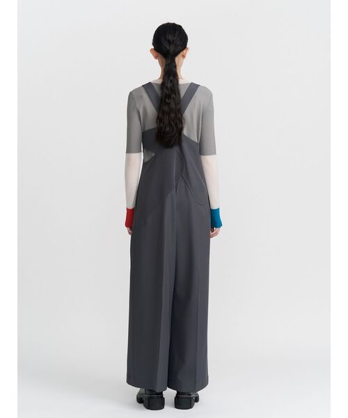 UN3D.(アンスリード)の「SHEER DOCKING COLOR BLOCK KT / シアードッキングカラーブロックニット(ニット/セーター・レディース・ライム/オレンジ/ブラック・36/38)」の8枚目の写真