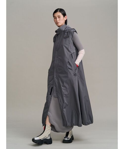 UN3D.(アンスリード)の「SHEER DOCKING COLOR BLOCK KT / シアードッキングカラーブロックニット(ニット/セーター・レディース・ライム/オレンジ/ブラック・36/38)」の15枚目の写真